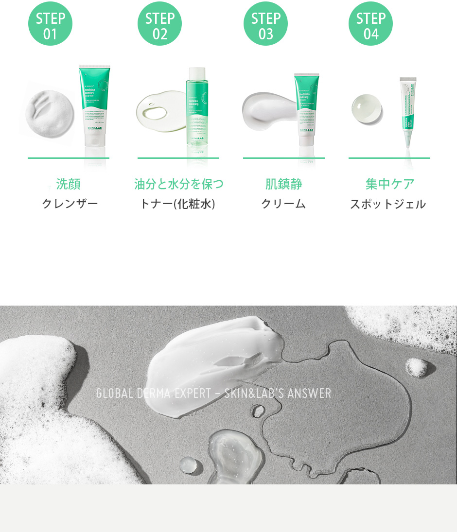 あなたのお肌を救う鎮静ソリューション